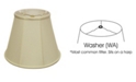 Macy's Cloth&Wire Slant Deep Empire Softback Lampshade with Washer Fitter